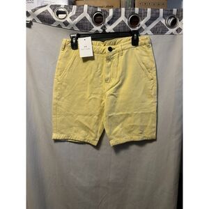 NWT Paul Smith PS Mens Zebra Shorts Size 28 Lemon Yellow